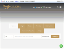 Tablet Screenshot of glebaimoveis.com